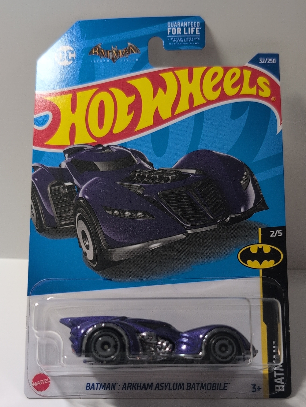 Hot Wheels Batman Arkham Asylum Batmobile DC Purple Mattel NEW Ships In Box